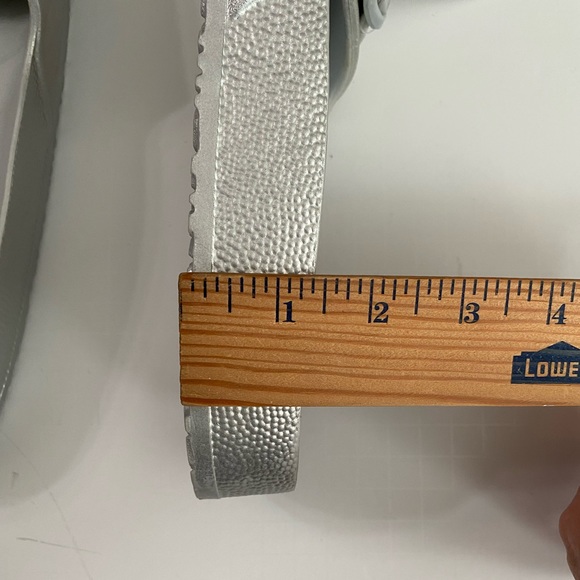 Shade & Shore Women Megan EVA Single Band Slide Sandals Shade & Shore Silver 12 - Picture 4 of 9